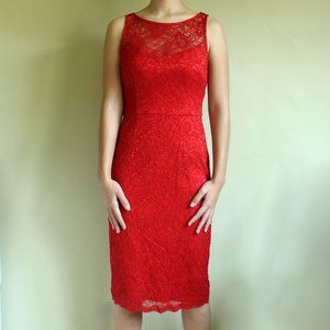 Red Lacy Betsey Johnson Dress